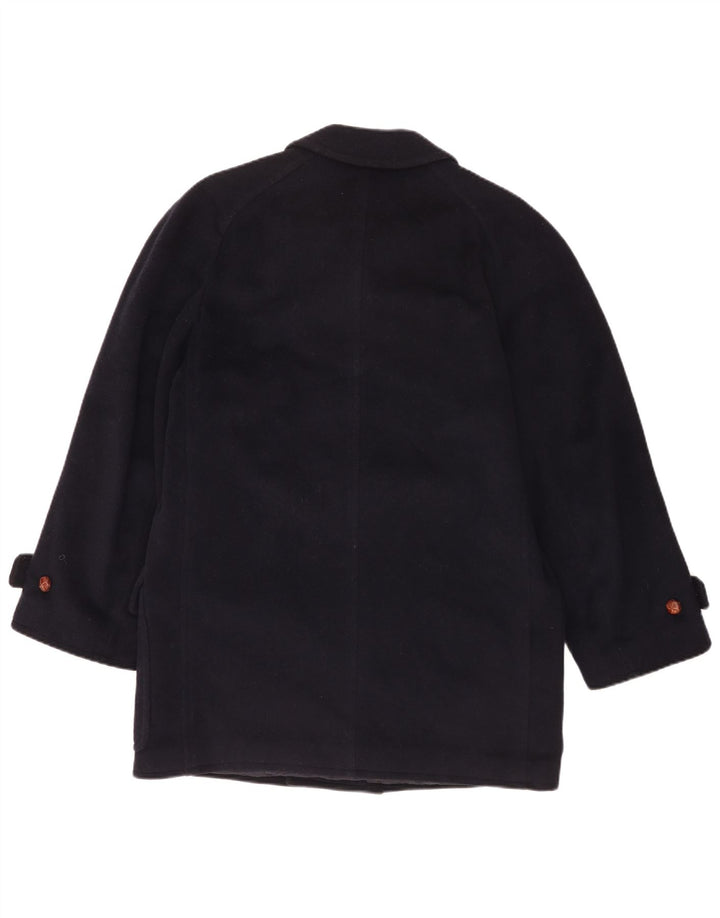 Les Copains Abrigo cruzado para hombre UK 36 Small Lana azul marino