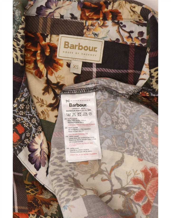 Barbour Conjunto de ropa de dormir para mujer de 2 piezas UK 6 XS W26 Patchwork multicolor