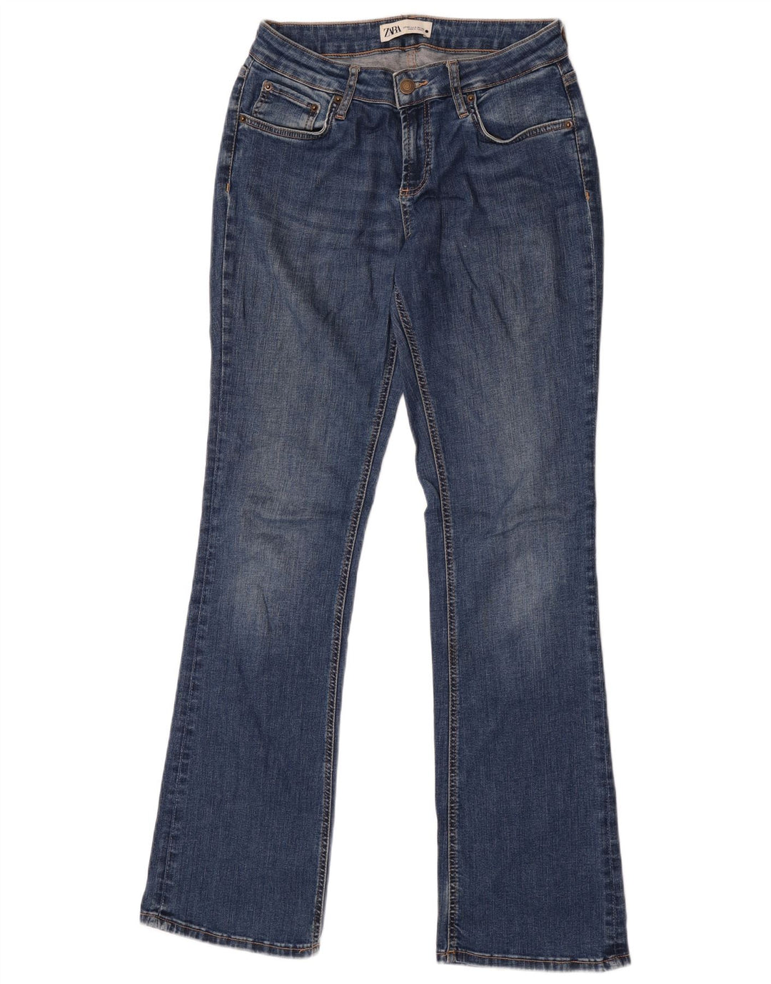 Zara Jeans Bootcut Mujer EU 40 Mediano W30 L32 Algodón Azul