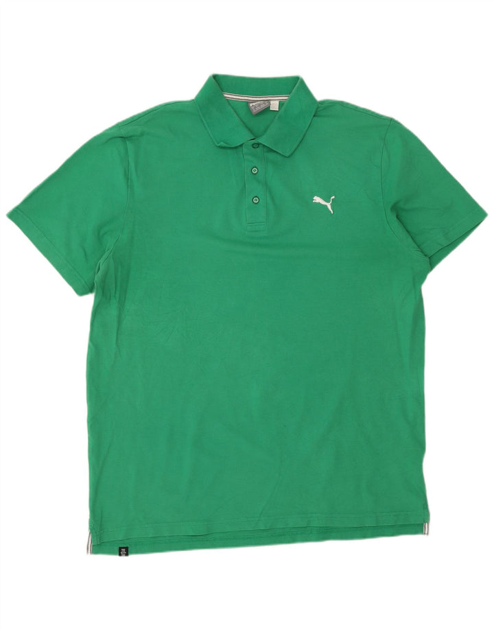 PUMA Polo Hombre XL Algodón Verde