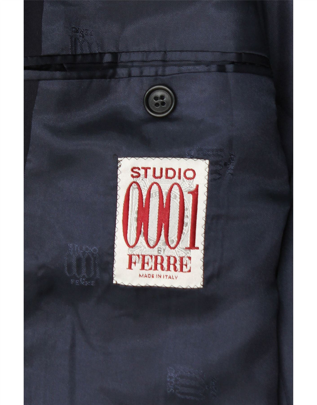 Ferre Chaqueta tipo blazer de 2 botones para hombre IT 54 2XL Lana virgen azul marino