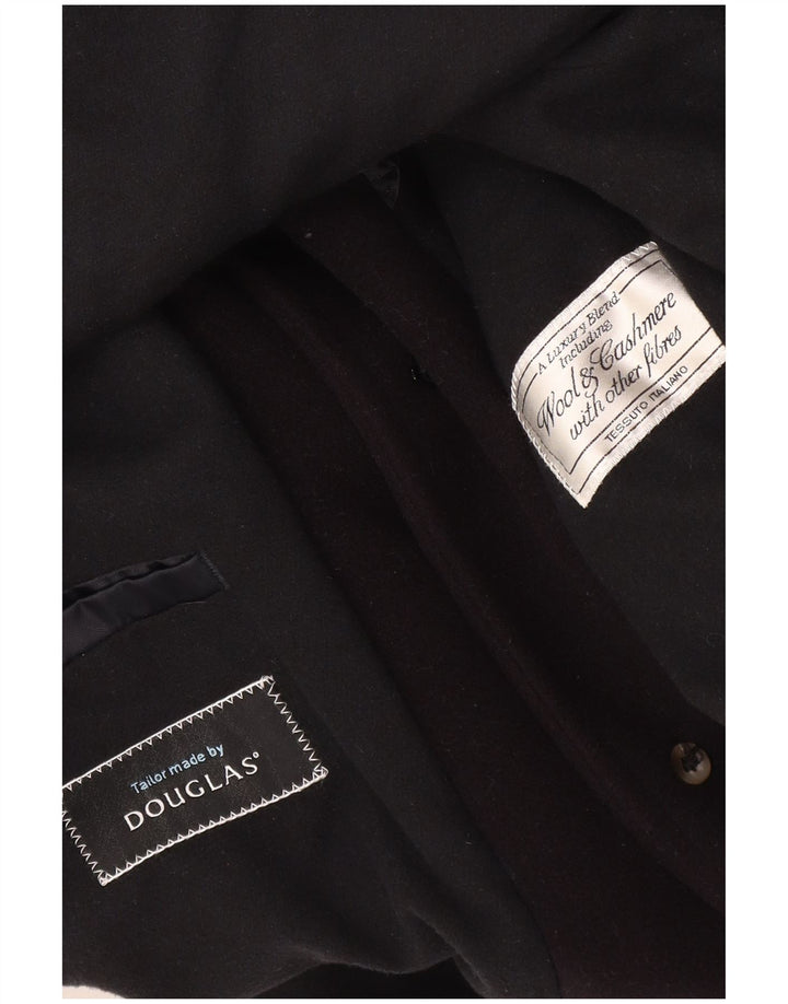 Abrigo Douglas para hombre UK 38 Lana negra mediana