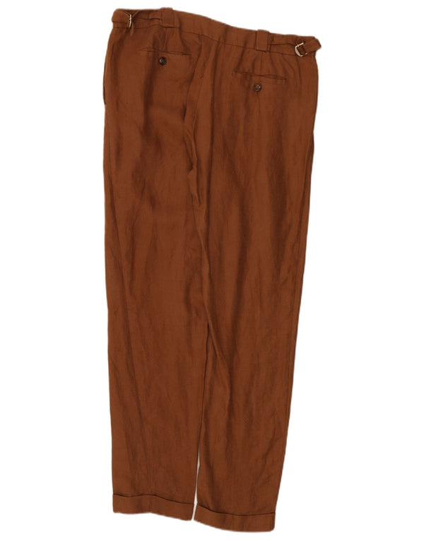Massimo Dutti Pantalón Chino Regular Mujer EU 40 Medium W30 L31 Marrón