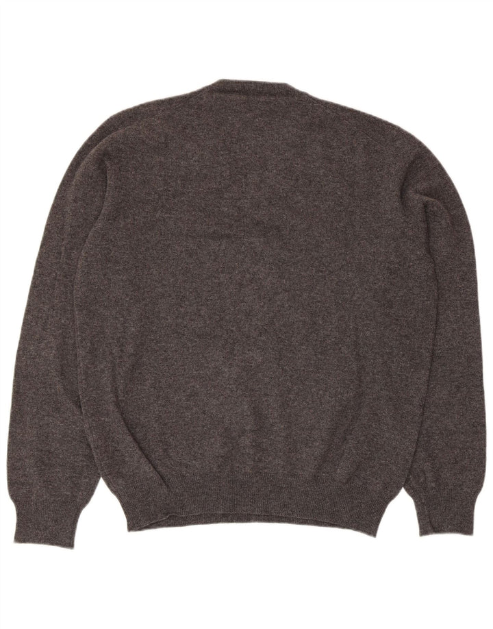 CONRAD HASSELBACH SHOES&GARMENT Jersey con cuello en V para hombre Gris medio