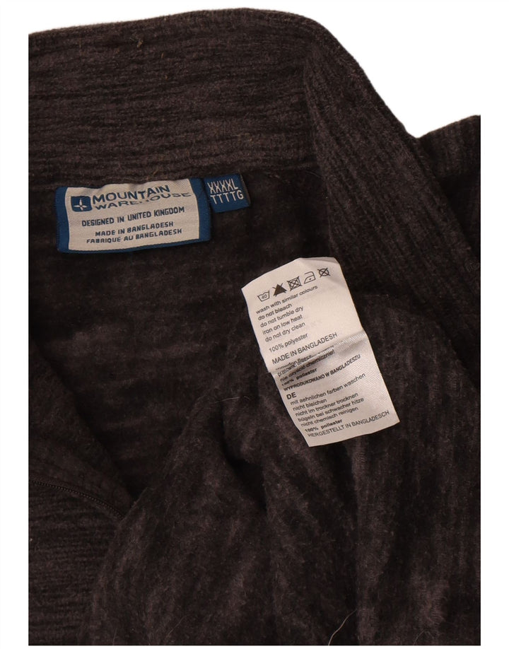 Jersey de forro polar con cuello y cremallera para hombre de Mountain Warehouse 4XL Poliéster moteado gris