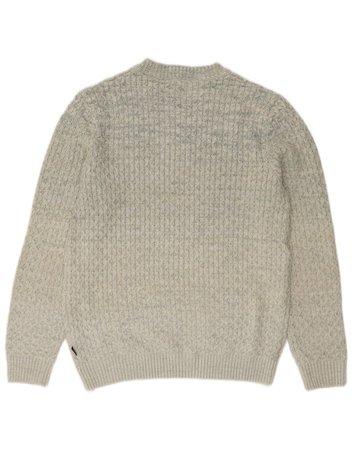 Jack & Jones Jersey De Cuello Redondo Para Hombre Acrílico Gris Grande