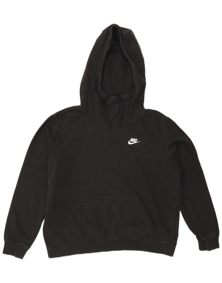 NIKE Jersey con capucha extragrande para mujer Reino Unido 46 Grande Algodón negro