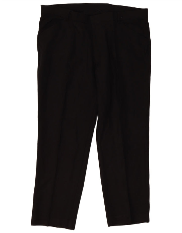 Farah Pantalón chino recto para hombre W44 L31 Poliéster negro