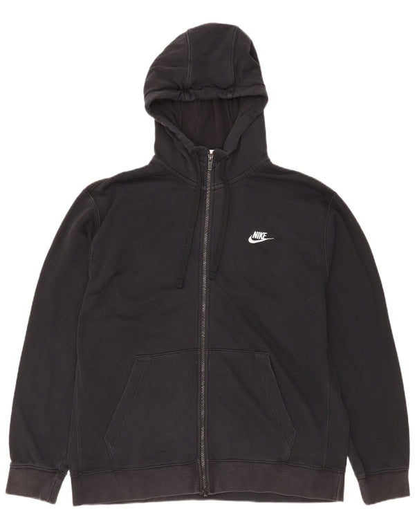 Nike Sudadera con capucha y cremallera para hombre XL Algodón negro