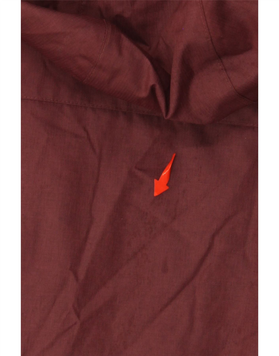 COLUMBIA Chaqueta cortavientos extragrande con capucha para mujer UK 10 Small Borgoña