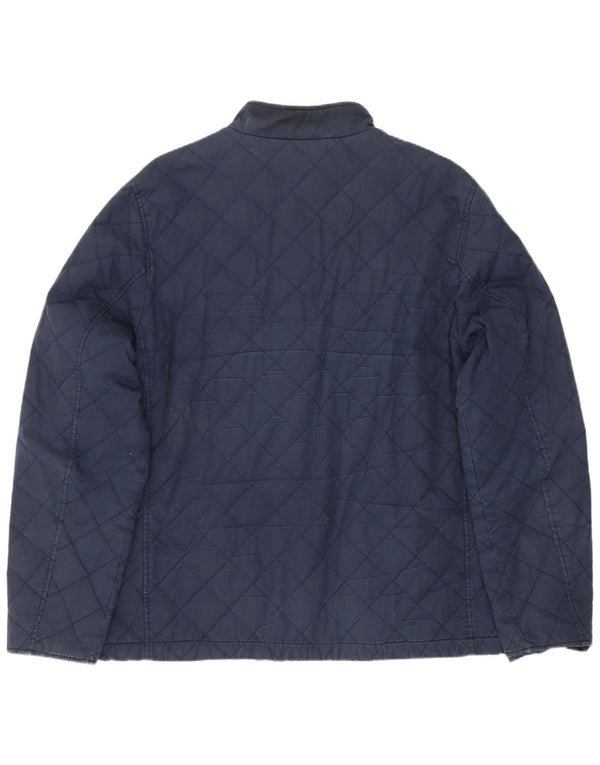Jack Wills Chaqueta acolchada para hombre UK 42 XL Algodón azul marino