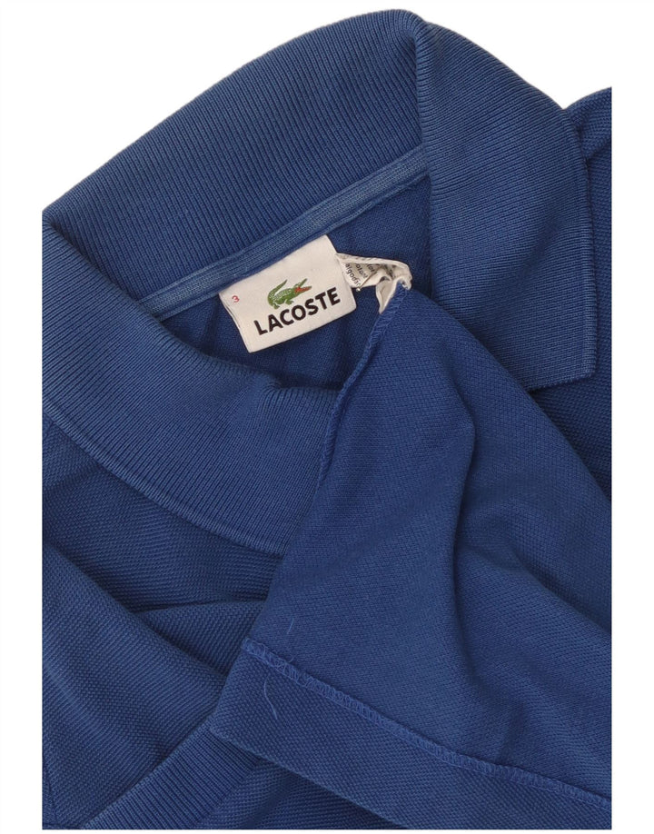 Polo Lacoste para hombre talla 3 pequeño algodón azul