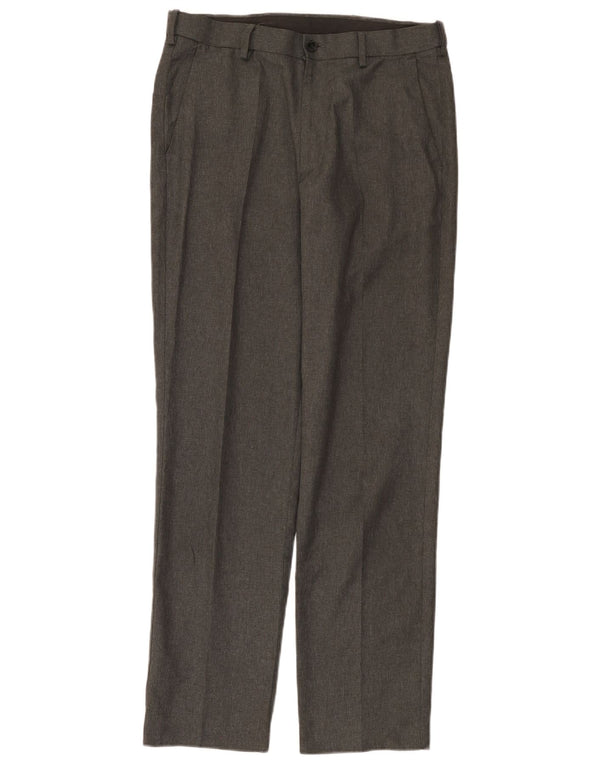 Marks & Spencer Pantalones chinos rectos de corte regular para hombre W32 L31 Gris