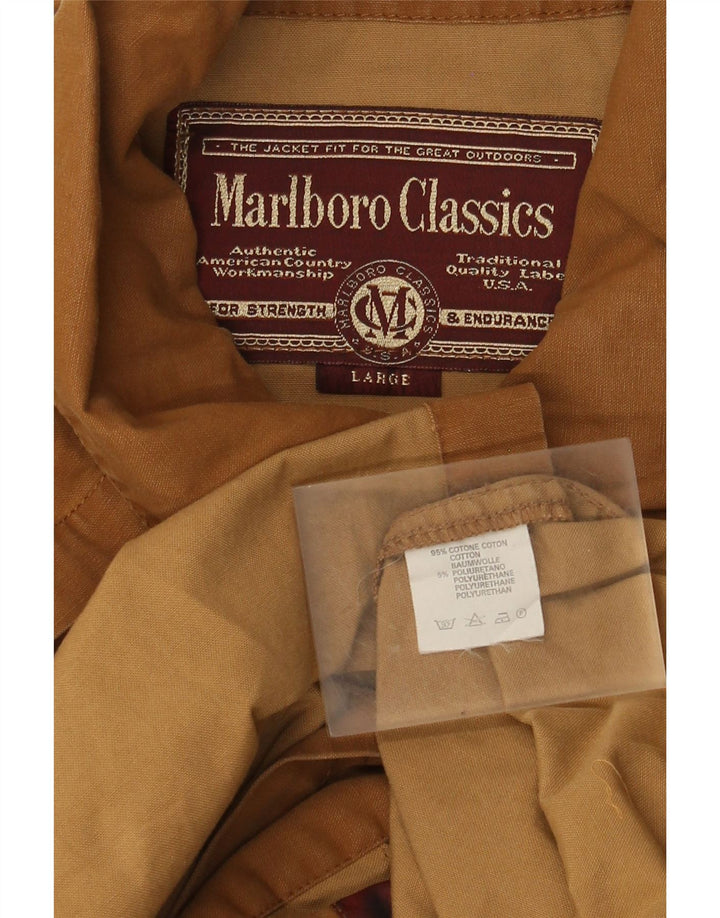 Marlboro Classics Gabardina para hombre Reino Unido 40 Grande Algodón marrón