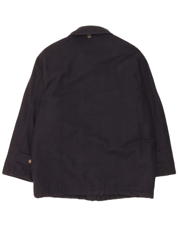 Polbot Chaqueta utilitaria para hombre UK 42 XL Lana azul marino