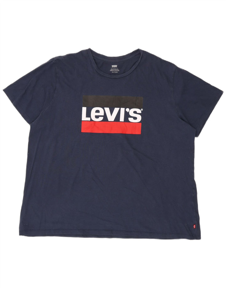 Levi's Camiseta gráfica para hombre Top 2XL Azul marino