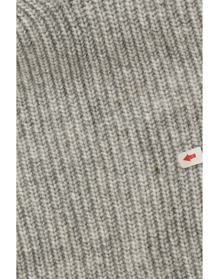 Marks & Spencer Jersey con cuello en V para mujer UK 44 Poliéster gris medio