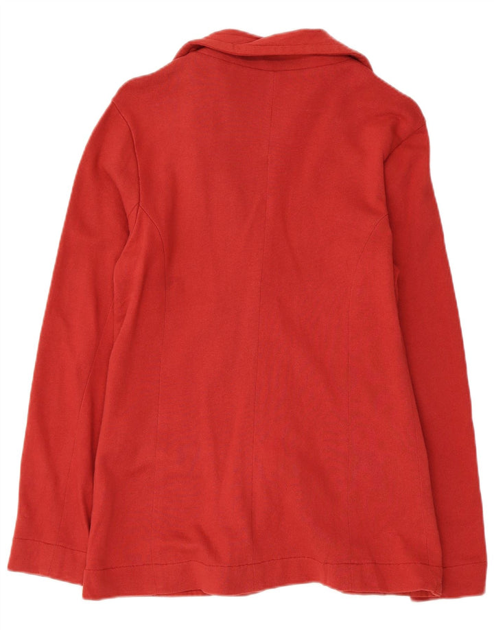 KAPPA Chaqueta tipo blazer de 3 botones para mujer UK 10 Small Red Cotton