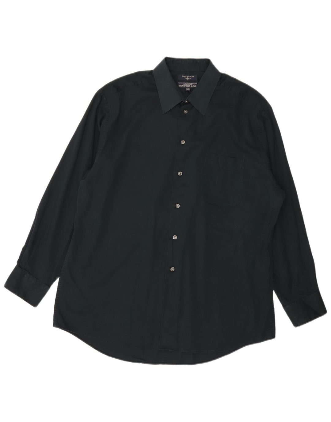 DOCKERS Camisa para hombre Talla 16 1/2 Grande Algodón verde