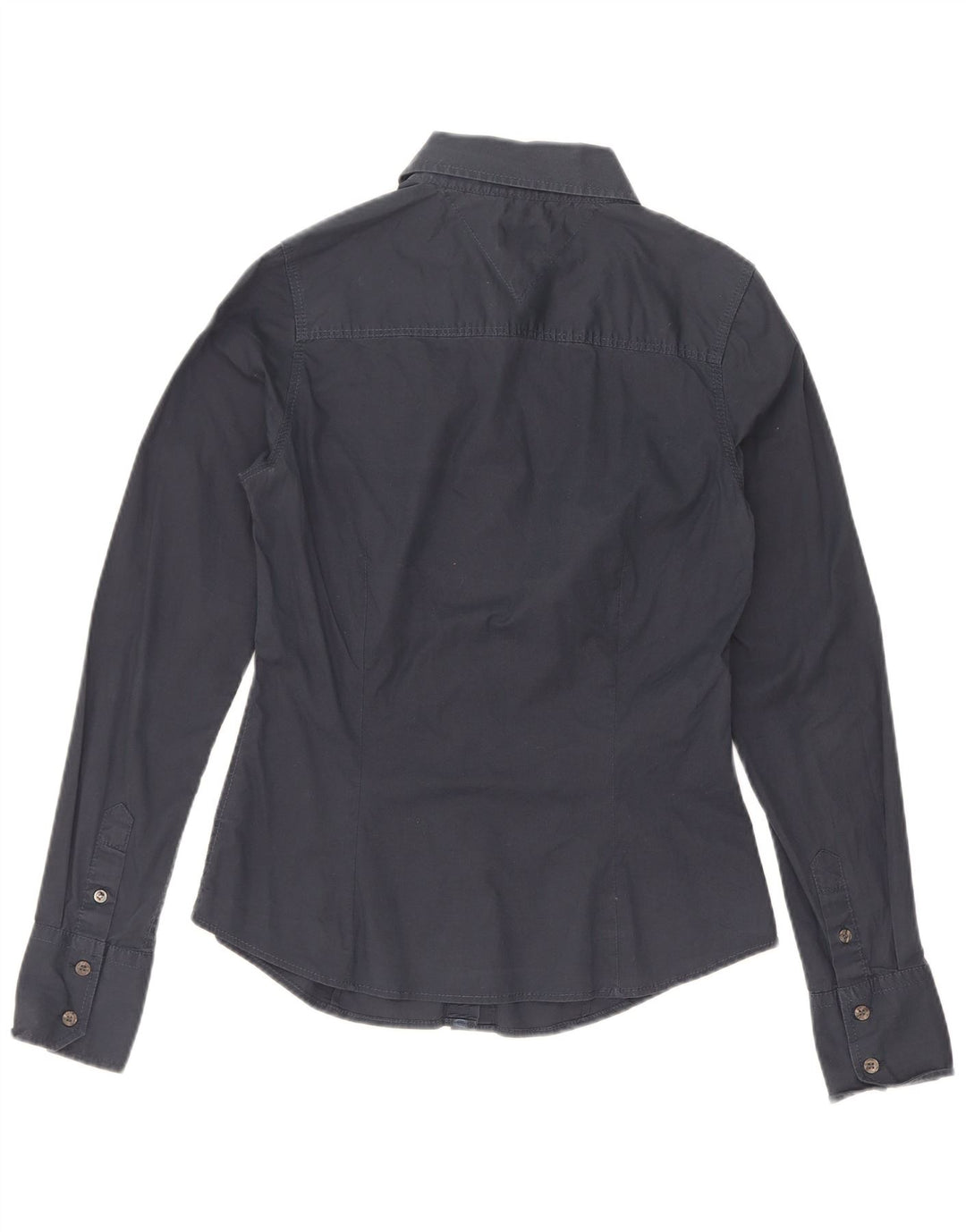 Camisa Tommy Hilfiger para mujer UK 12 Medium Azul marino Algodón