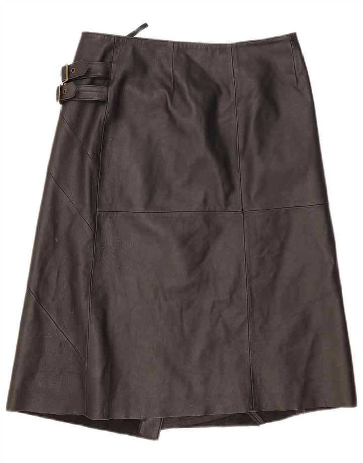 Falda cruzada de cuero para mujer de Vero Moda EU 38 Medium W30 Black