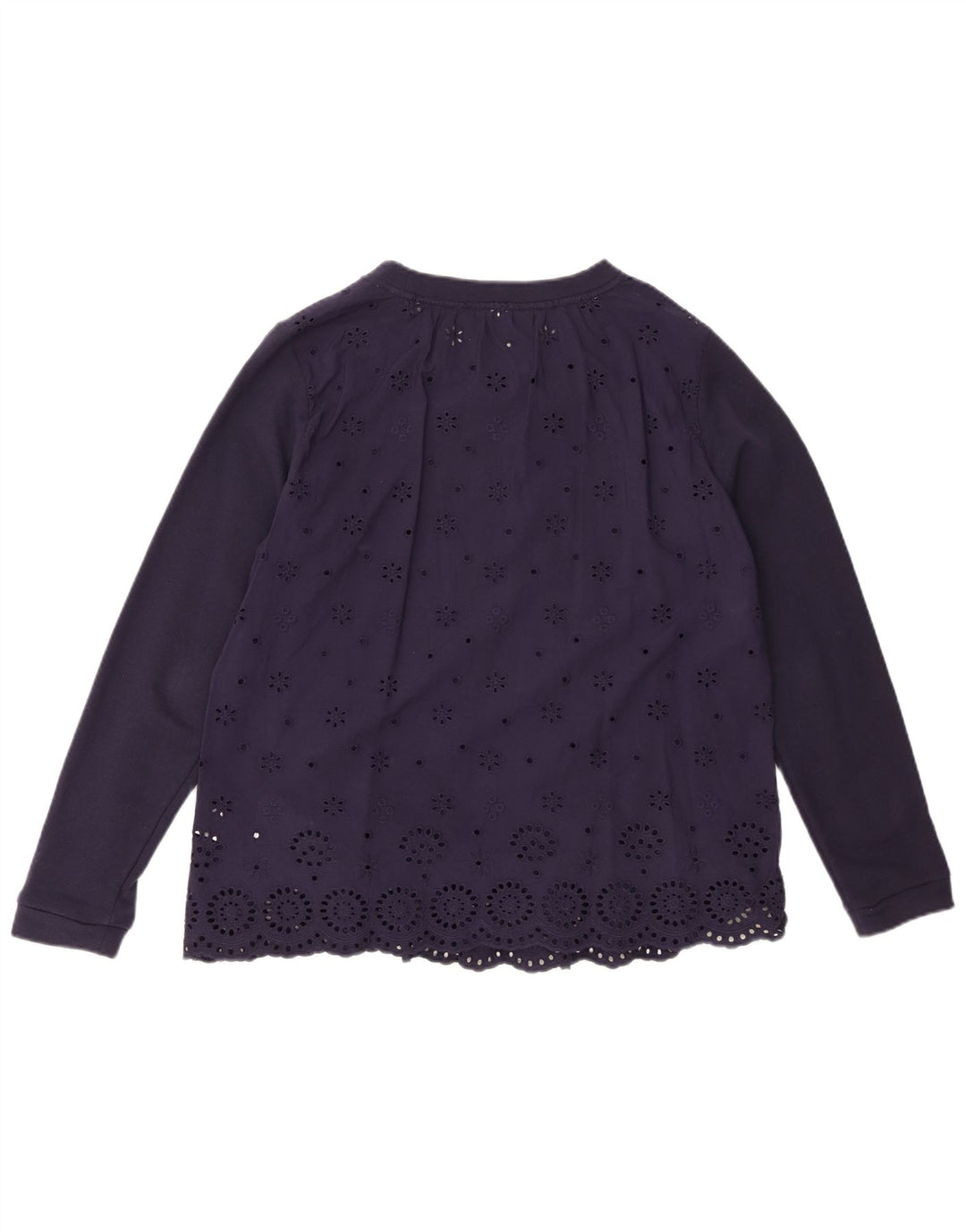 JOULES Blusa para Mujer Top UK 12 Medio Azul Marino Algodón