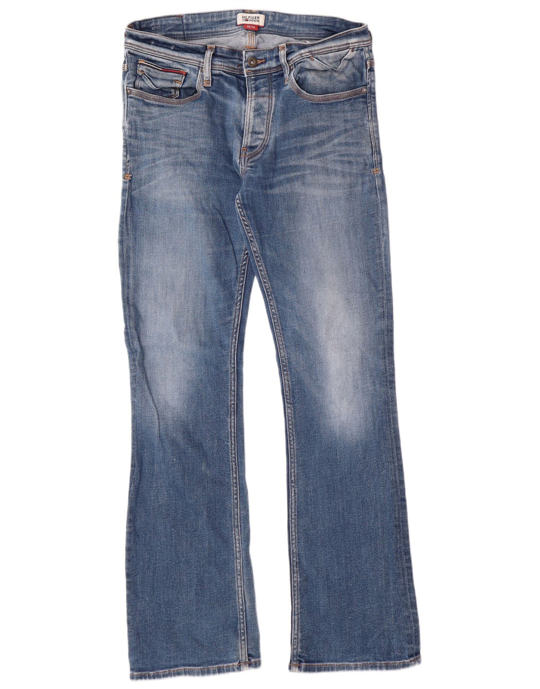 TOMMY HILFIGER Vaqueros Bootcut para hombre W32 L32 Algodón azul