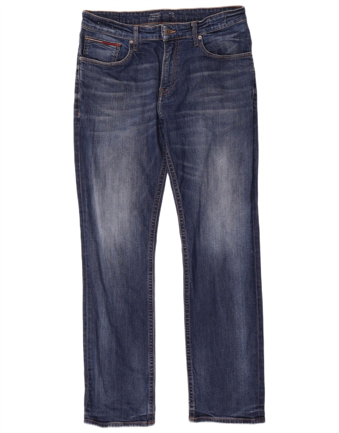 Tommy Hilfiger Vaqueros rectos Ryan para hombre W36 L32 Azul