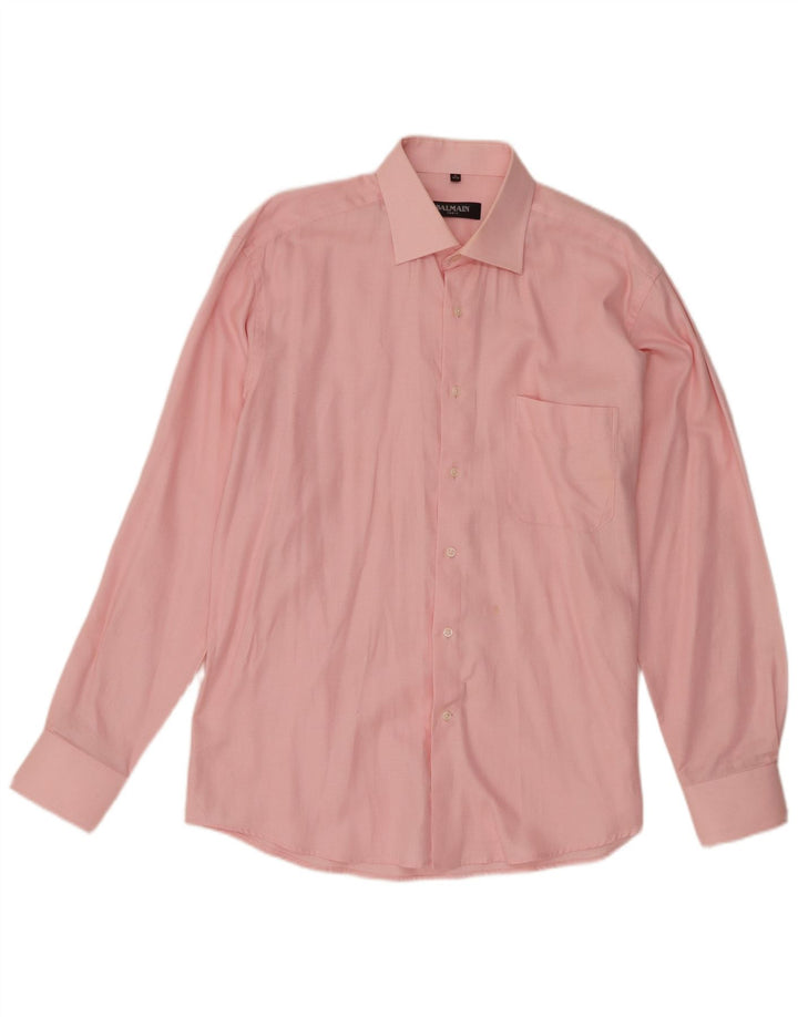 Balmain Camisa Hombre Talla 41/42 Grande Algodón Rosa