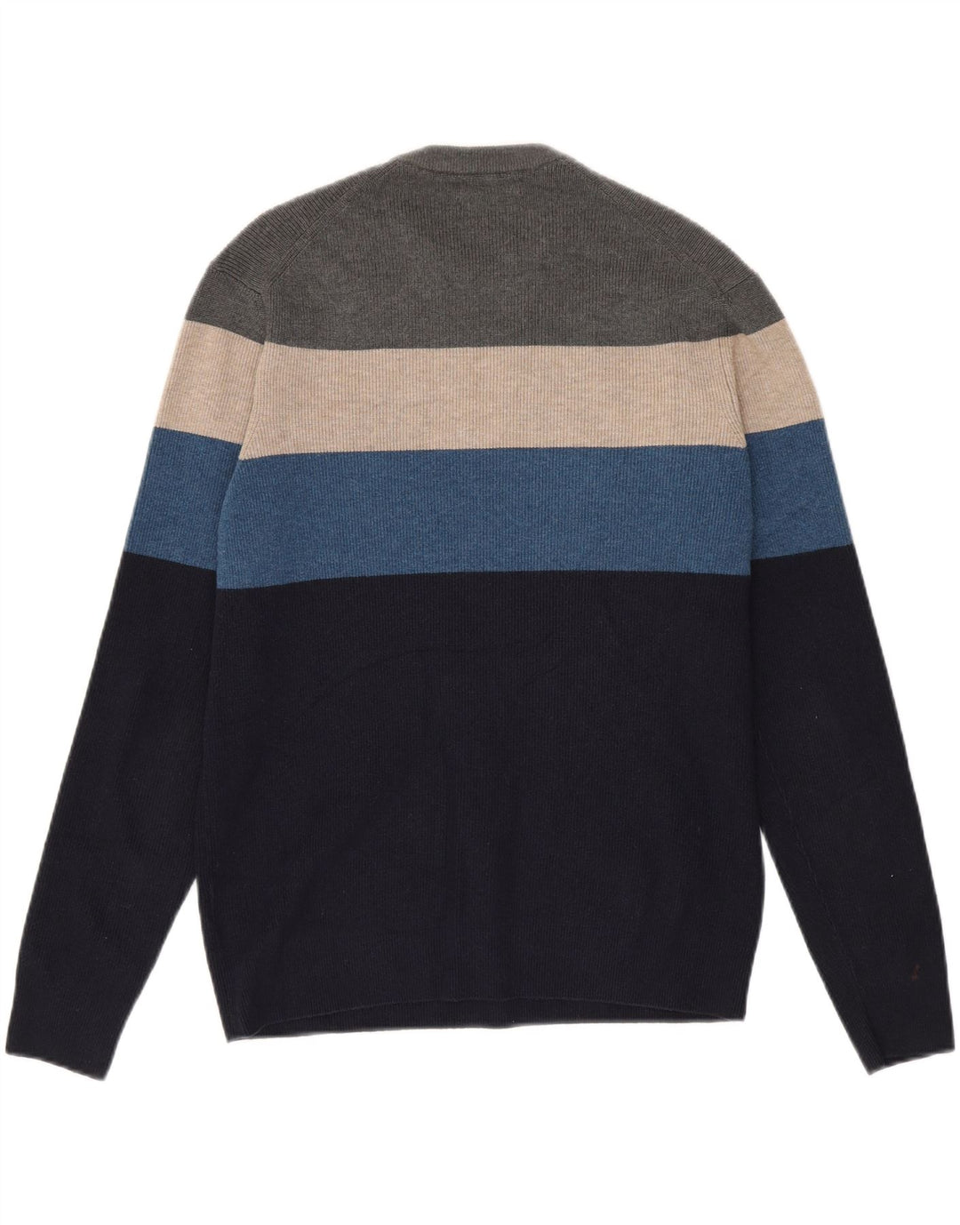 Marks & Spencer - Jersey de cuello redondo para hombre, talla grande, multicolor, a rayas