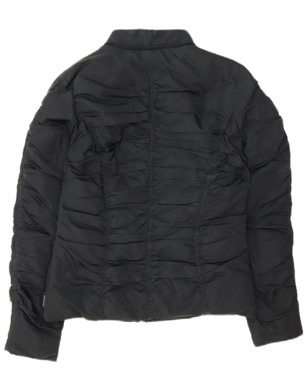 Moncler Mujer Chaqueta Acolchada Talla 2 Mediana Negro Poliéster
