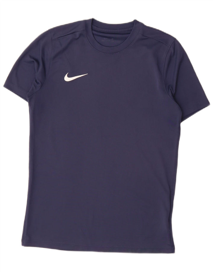 Camiseta Nike Dri Fit para hombre Top medio azul marino Poliéster