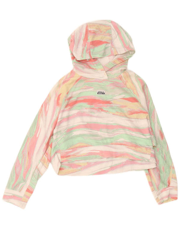 Adidas - Jersey con capucha para mujer, talla extragrande, talla 6, XS, multicolor, a rayas