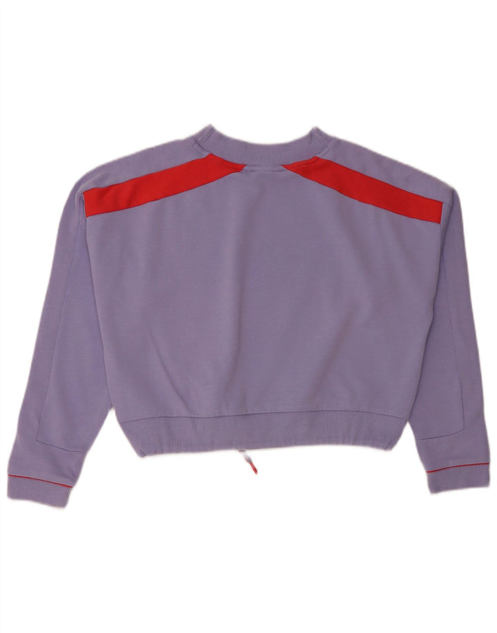 Puma Sudadera con gráfico extragrande para mujer UK 6 XS Púrpura Colorblock