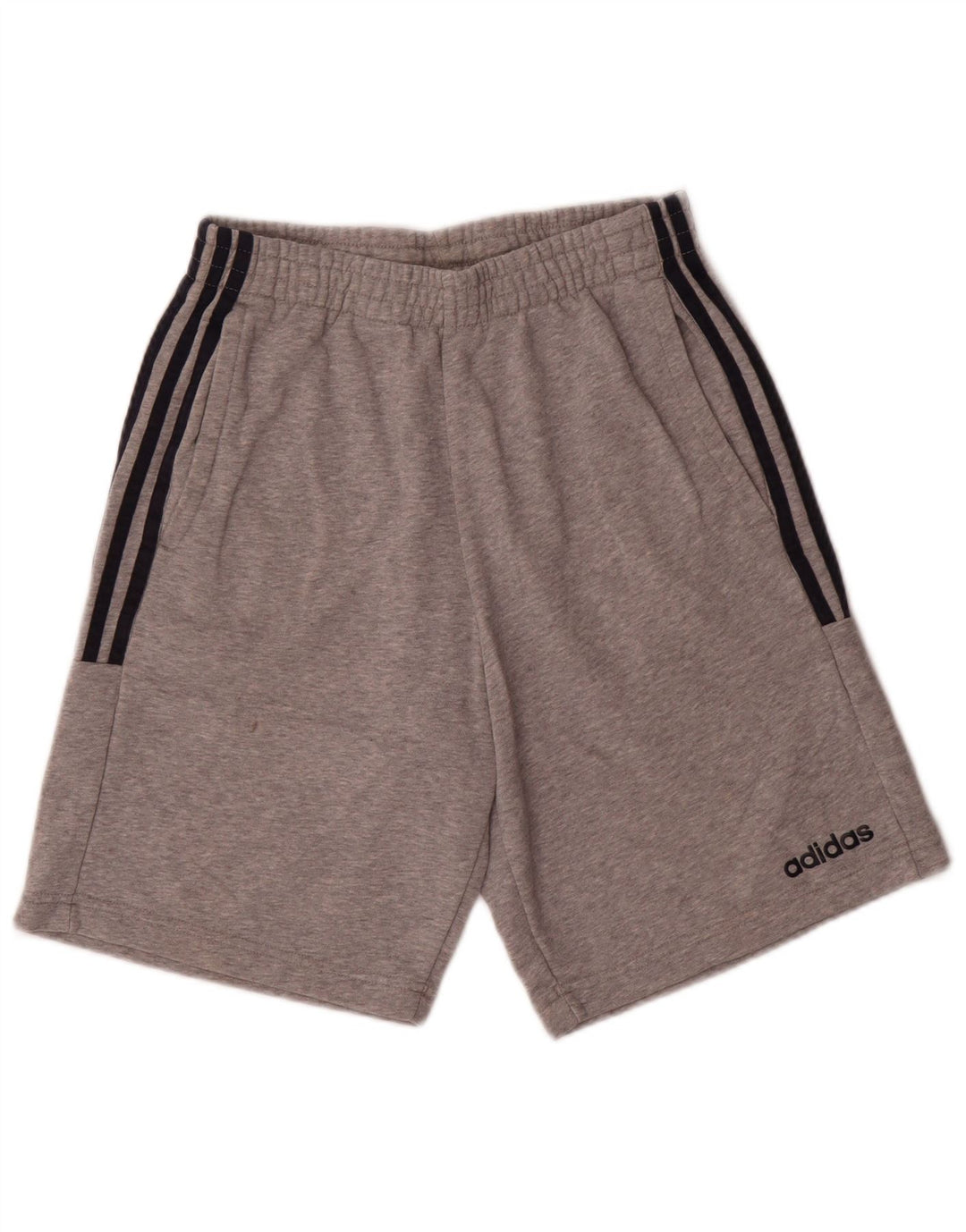 Pantalones cortos deportivos ADIDAS para hombre pequeños de algodón gris