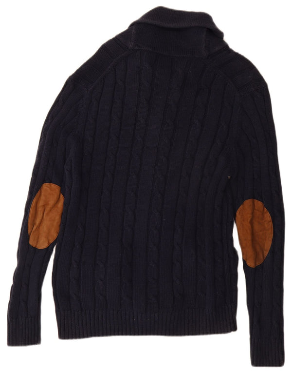 Gant - Cárdigan para hombre, talla grande, algodón azul marino