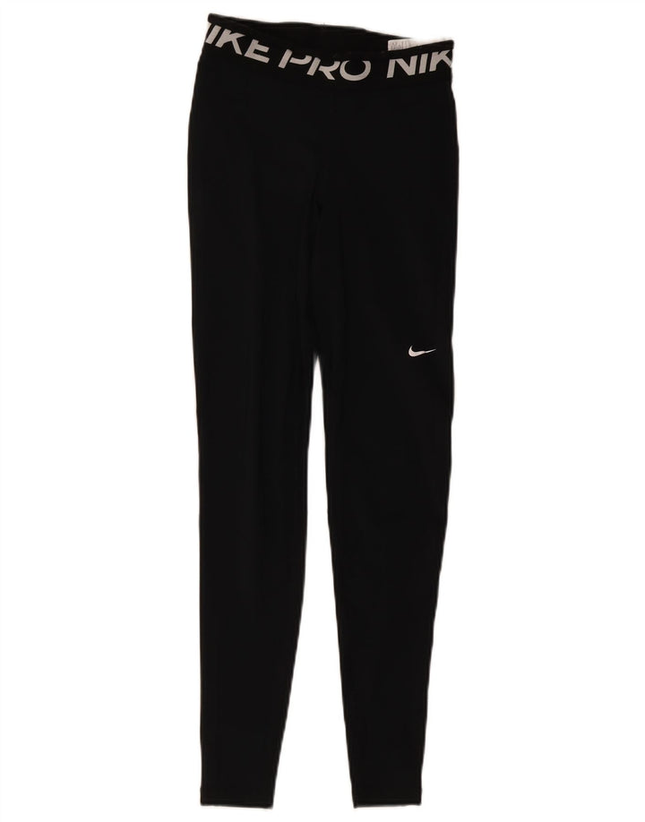 Nike Leggings Dri Fit Graphic para mujer UK 4 XS Poliéster negro