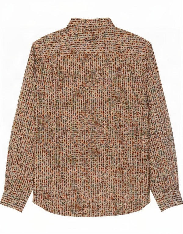 Camisa Desigual Hombre XL Algodón Geométrico Multicolor