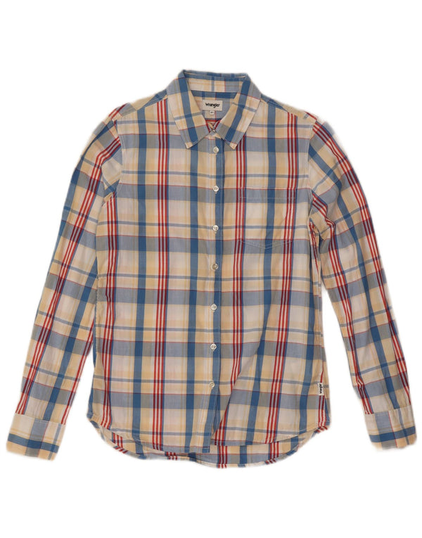 Wrangler Womens Shirt UK 6 XS Multicoloured Check Cotton