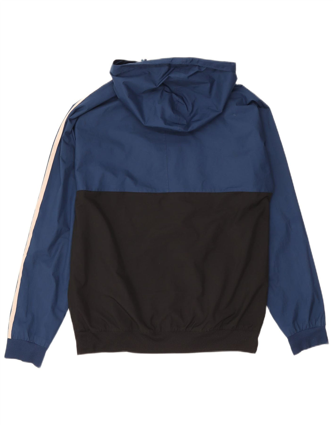 Adidas Hombre Chaqueta De Chándal Con Capucha Poliéster Color Block Azul Medio