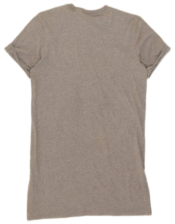 Adidas - Vestido tipo camiseta extragrande para mujer, talla 10, algodón gris pequeño