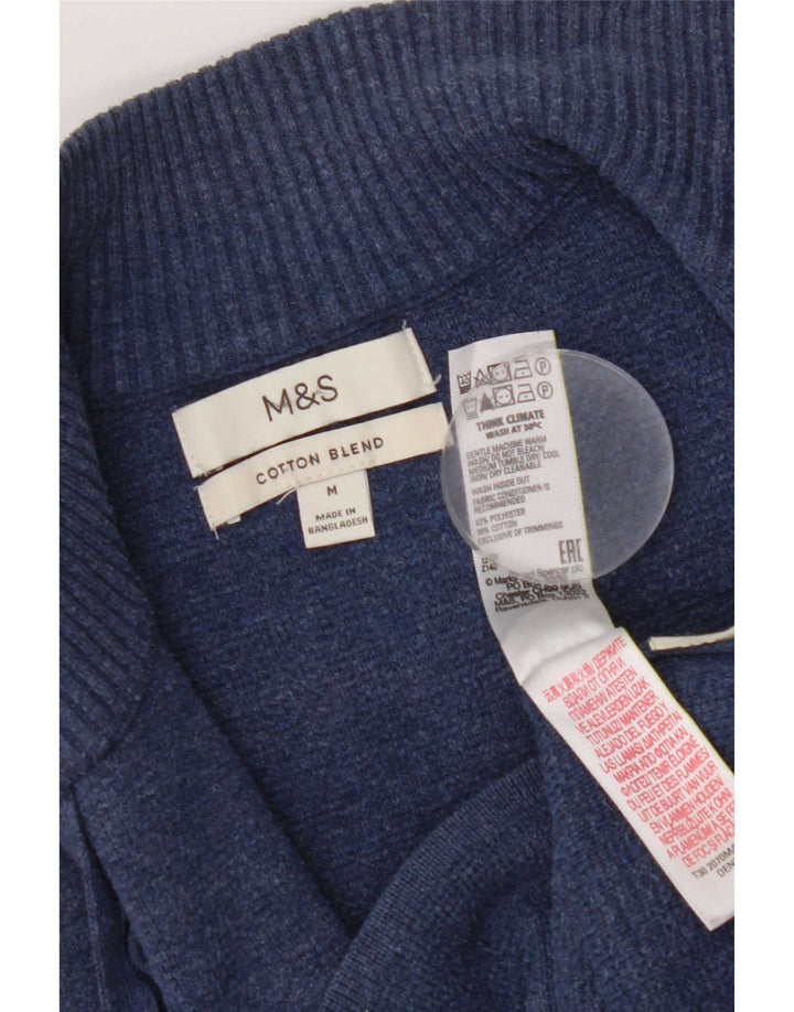 Marks & Spencer Suéter tipo cárdigan para mujer UK 44 Medio Azul marino Poliéster