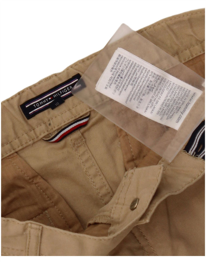 TOMMY HILFIGER Pantalones chinos ajustados para niño 9-10 años W26 L25 Algodón beige