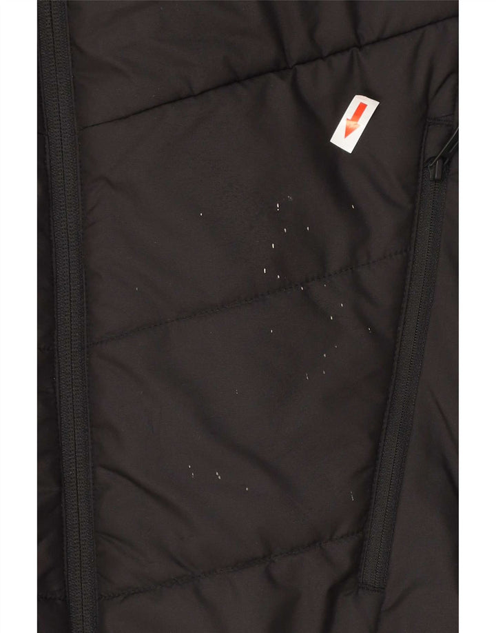Puma Chaqueta acolchada con capucha gráfica para hombre UK 36 Small Poliéster negro