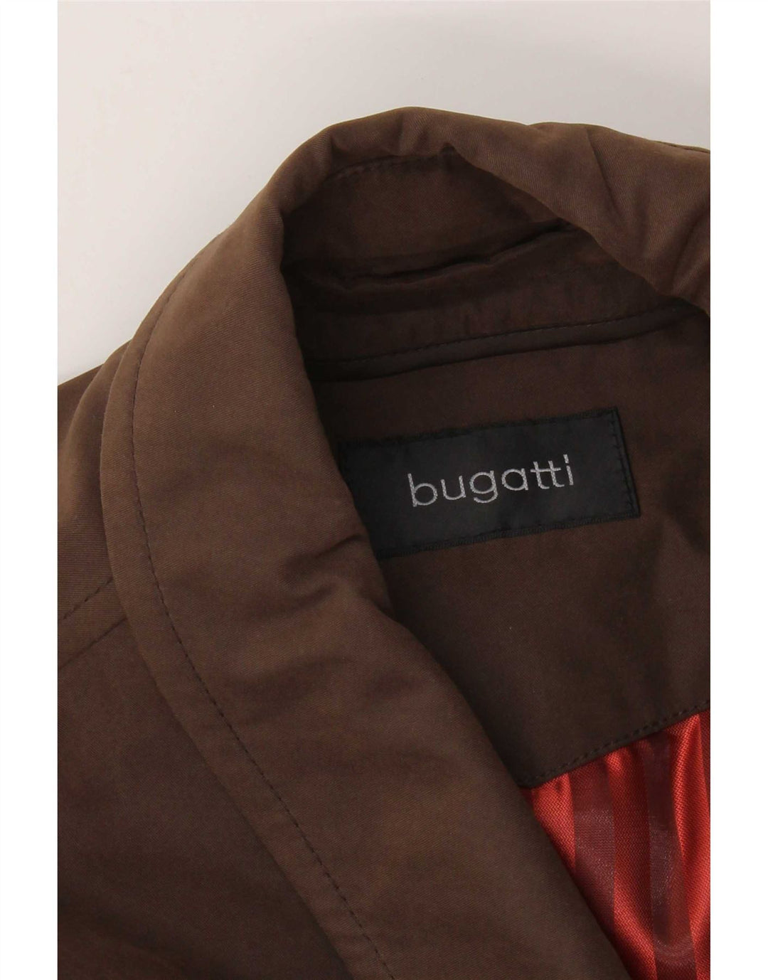 Bugatti Abrigo para hombre EU 54 2XL Marrón Poliéster