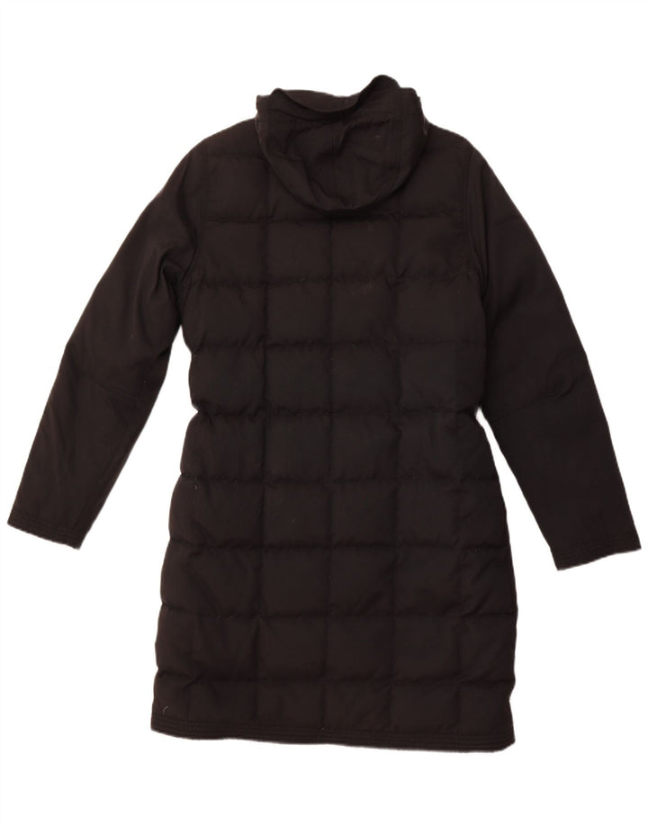 TIMBERLAND Abrigo acolchado con capucha para mujer UK 44 Medium Black Nylon