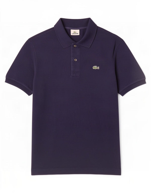 Lacoste Mens Polo Shirt Size 3 Small Navy Blue Cotton