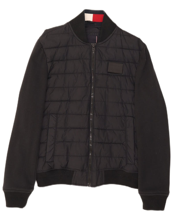 Tommy Hilfiger Chaqueta Bomber Acolchada para Hombre UK 36 Small Black