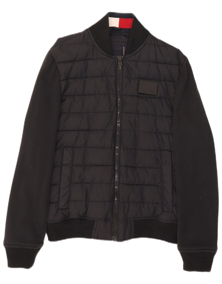 Tommy Hilfiger Chaqueta Bomber Acolchada para Hombre UK 36 Small Black