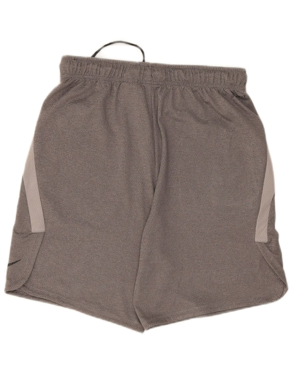 Pantalones cortos deportivos Nike Dri Fit para hombre Poliéster gris medio